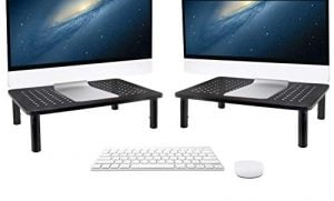 2 Pack Tislly Monitor Stand Riser for Desk, Computer ...