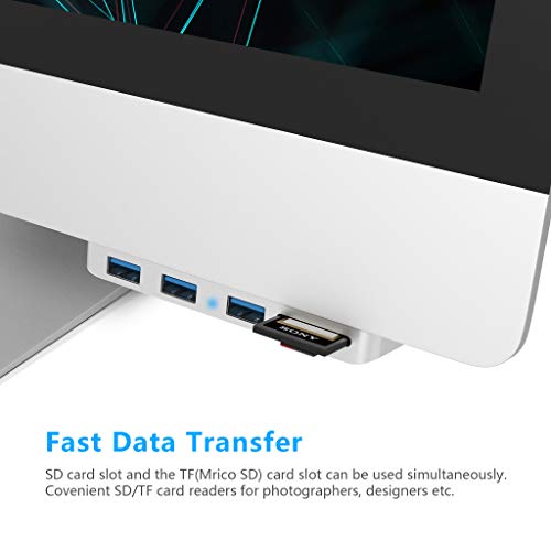 Cateck iMac Hub Aluminum USB Hub Adapter Docking Station with Micro SD