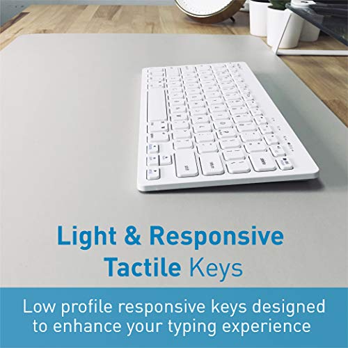 Macally Compact Bluetooth Keyboard for Mac, iPad, iPhone, PC, &