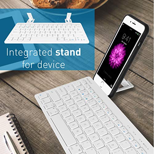 Macally Compact Bluetooth Keyboard for Mac, iPad, iPhone, PC, & Android